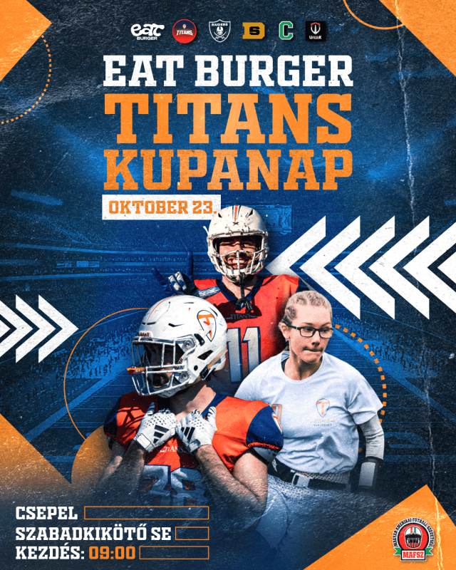 EAT Burger Titans Kupanap: október 23-án találkozunk a Szabadkikötőben!